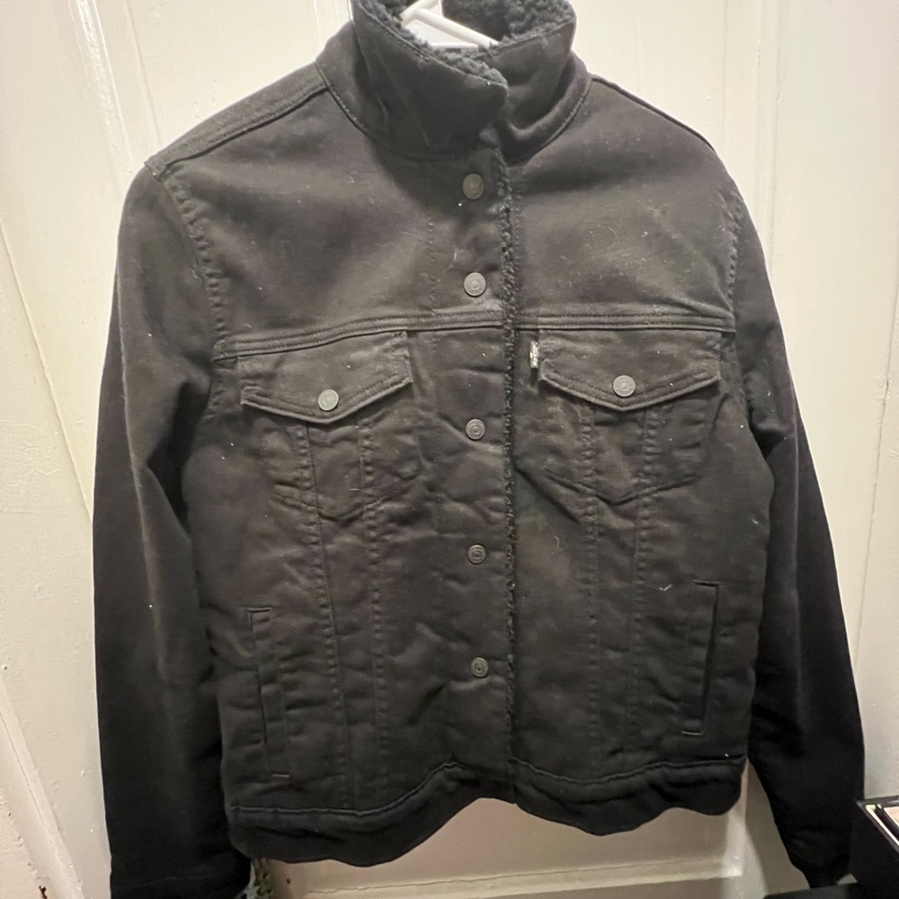 Levi's Black Lightweight Shirt Jacket Timeless Style